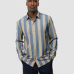 Tech Linen Casual Shirt Coastal Stripes