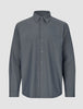 Tech Linen Casual Shirt Navy