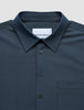 Tech Linen Casual Shirt Navy
