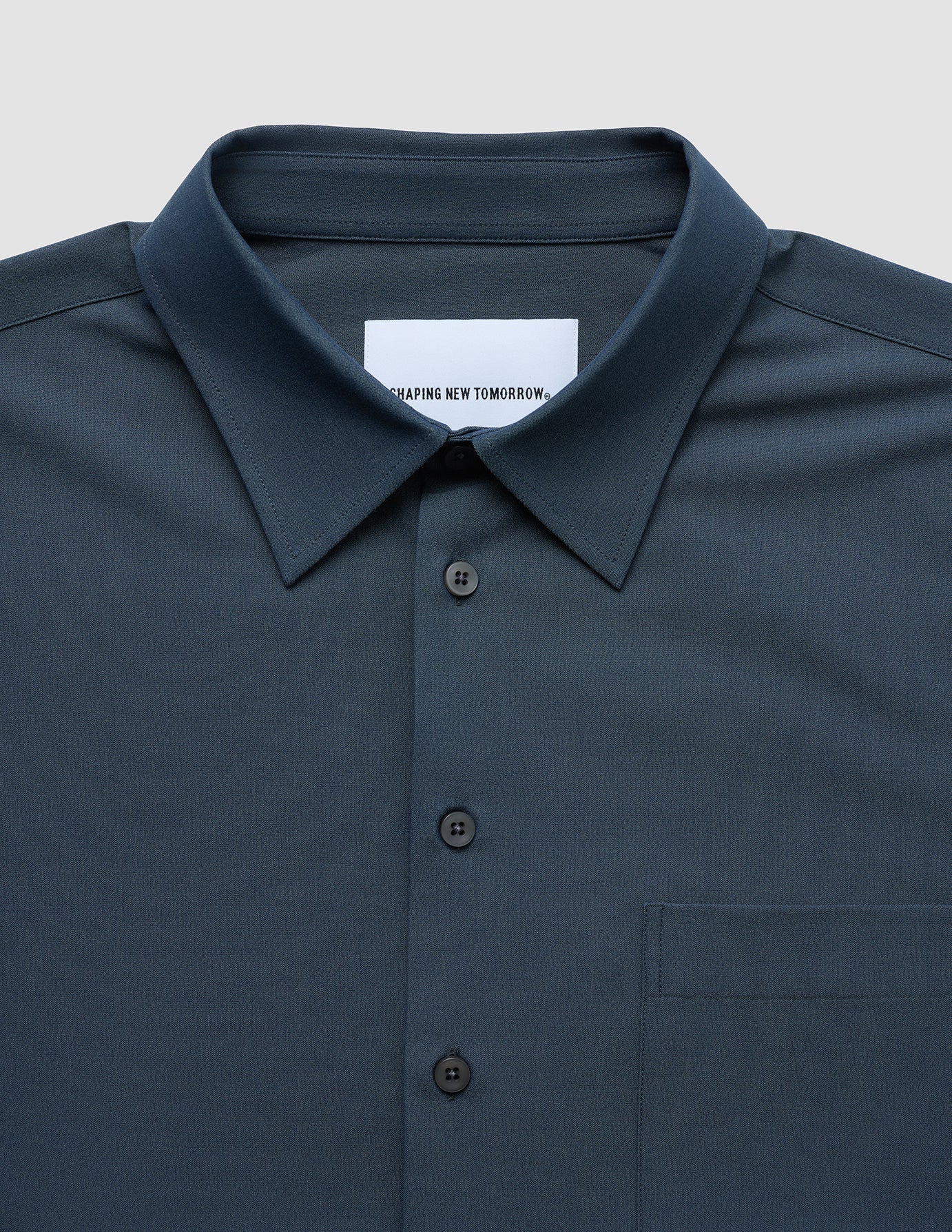 Tech Linen Casual Shirt Navy
