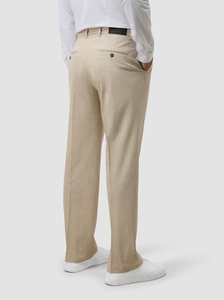 Tech Linen Suit Pants Relaxed Fit Sandshell