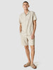 Tech Linen Bowling Short Sleeve Shirt Sandshell