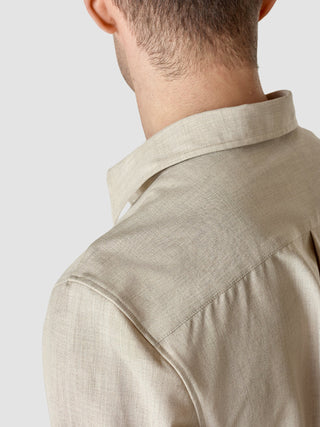 Tech Linen Casual Shirt Sandshell