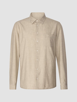 Tech Linen Casual Shirt Sandshell
