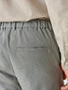 Tech Linen Elastic Pants Charcoal