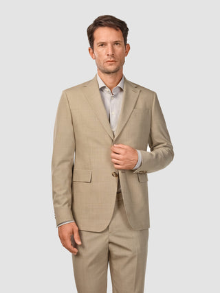 Tech Wool Blazer Sand Regular