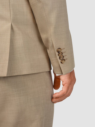 Tech Wool Blazer Sand Slim