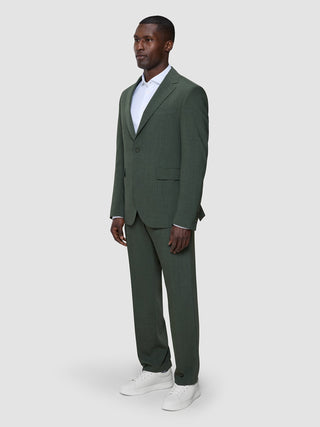 Tech Wool Blazer Green Night Slim