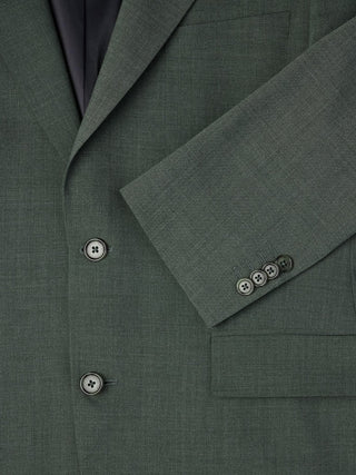 Tech Wool Blazer Green Night Slim