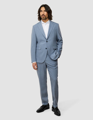 Tech Wool Blazer Light Blue Regular