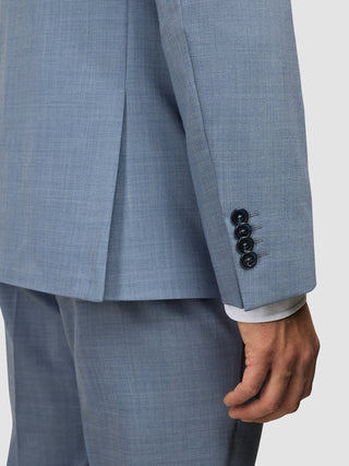 Tech Wool Blazer Light Blue Slim