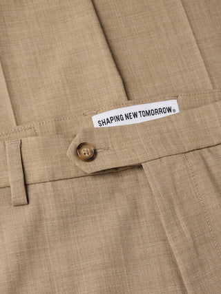 Tech Wool Suit Pants Regular Sand