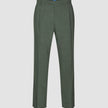 Tech Wool Suit Pants Relaxed Fit Green Night