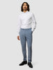 Tech Wool Suit Pants Slim Light Blue