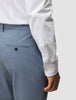 Tech Wool Suit Pants Slim Light Blue