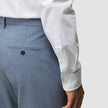 Tech Wool Suit Pants Slim Light Blue