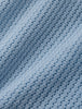 Textured Knitted Short Sleeve Polo Sky Blue
