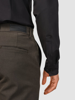 Travel Shirt Black Slim