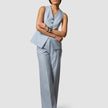 Essential Set Long Vest & Wide Pants