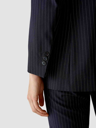 Essential Suit Tapered Navy Pinstripe