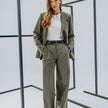 Essential Blazer Dark Olive