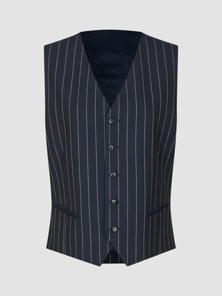 Essential Vest Navy Stripes
