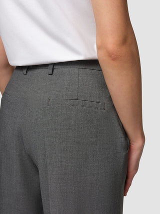 Essential Pants Wide Dark Grey Melange