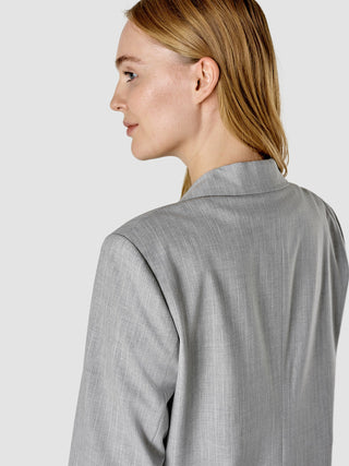 Essential Suit Tapered Light Grey Pinstriped