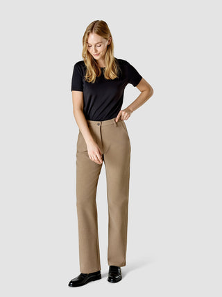 No. 1 Pants Straight Cappuccino