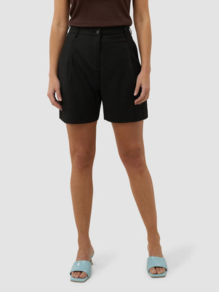 Skye Set Black Long Vest & Shorts