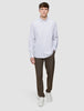 All-Day Oxford Shirt Beige Stripes