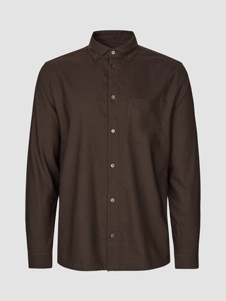 All-Day Oxford Shirt Dark Brown