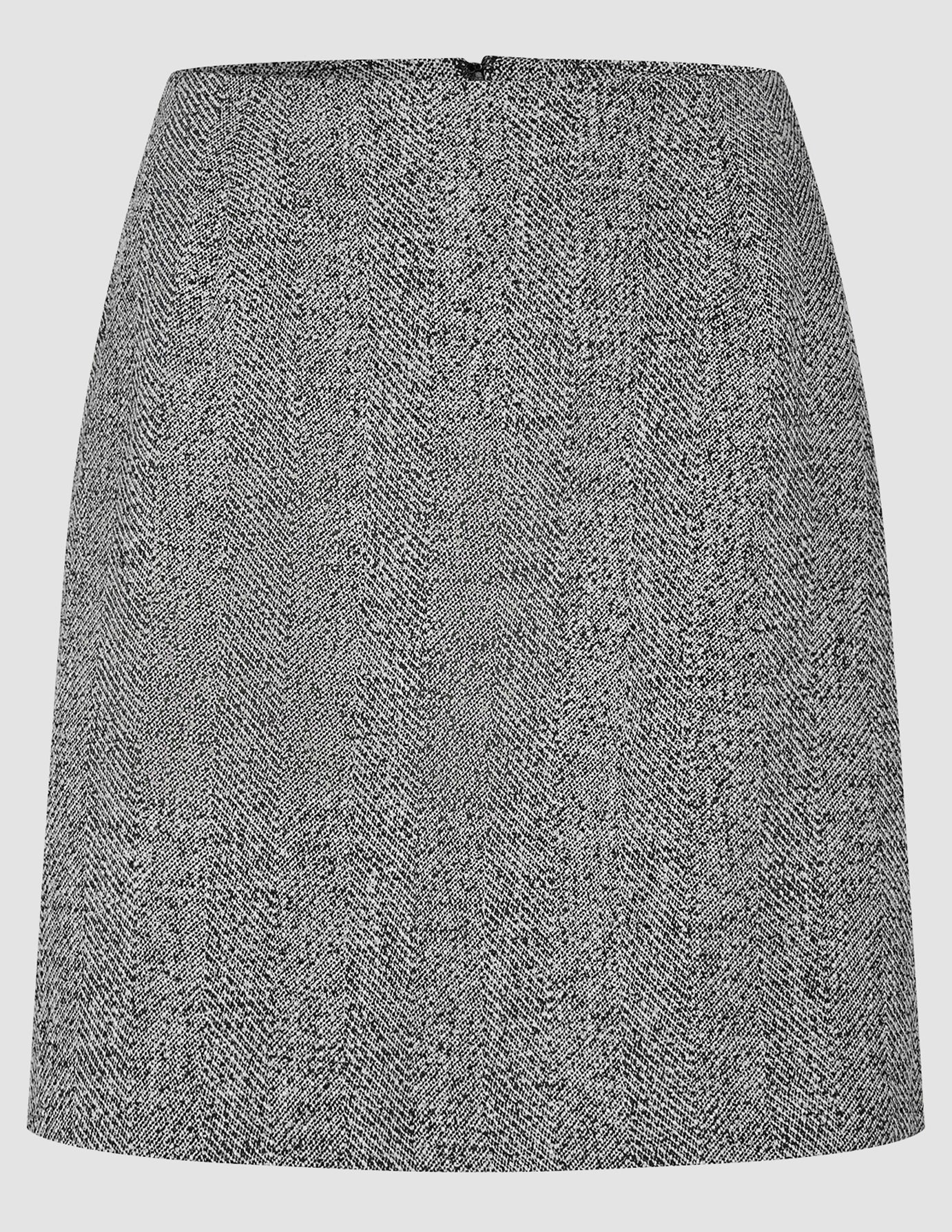 Ashryn Set Domino Herringbone Blazer and Short Skirt