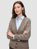 Women's Chunky Soft Wool Knit Cardigan Taupe Melange