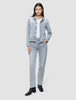 Women's Classic Denim Jacket Light Grey Washed