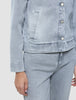 Women's Classic Denim Jacket Light Grey Washed