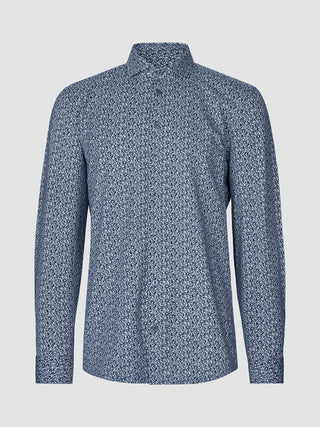 Classic Shirt Floral Allover Navy Regular