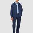 Classic Shirt Light Blue Herringbone Slim