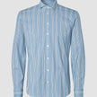 Classic Shirt Light Blue Herringbone Slim
