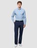 Classic Shirt Light Blue Herringbone Slim