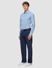 Classic Shirt Light Blue Herringbone Slim