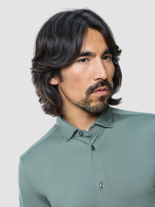 Classic Shirt Mist Green Slim
