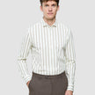 Classic Shirt Sand Herringbone Stripes Regular