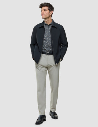 Classic Shirt Grey Floral Slim