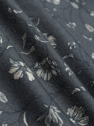 Classic Shirt Grey Floral Slim