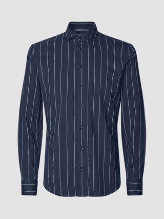 Classic Shirt Midnight Pinstripes Slim