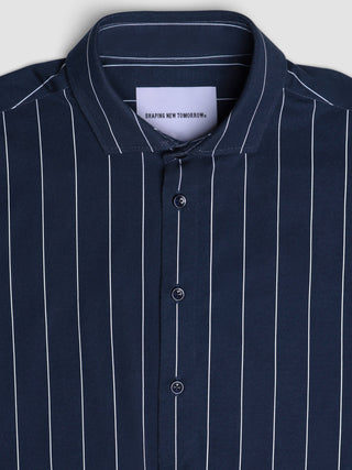 Classic Shirt Midnight Pinstripes Slim