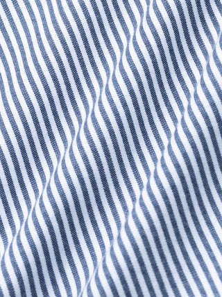 Classic Shirt Marine Herringbone Regular