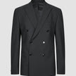 Double Breasted Essential Blazer Black