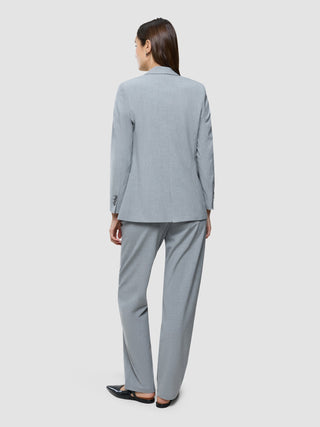 Women Ease Blazer Steel Melange
